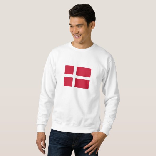 Dänemark Flagge Sweatshirt (Vorne ganz)