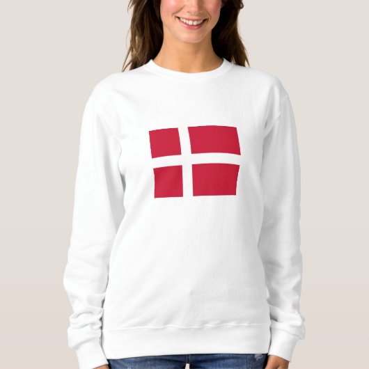 Dänemark Flagge Sweatshirt (Vorderseite)