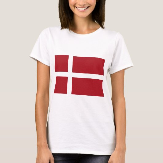 Dänemark-Flagge T-Shirt (Vorderseite)