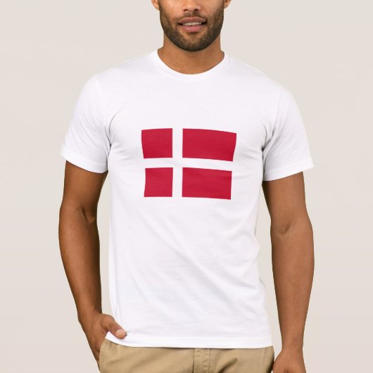 Dänemark Flagge T-Shirt (Vorderseite)