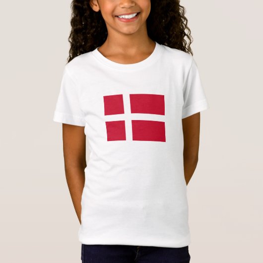 Dänemark Flagge T-Shirt (Vorderseite)