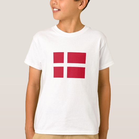 Dänemark Flagge T-Shirt (Vorderseite)