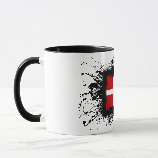 Dänemark-Flagge Tasse (Links)