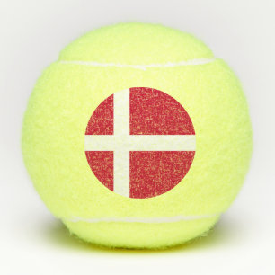 Dänemark Flagge Tennisbälle
