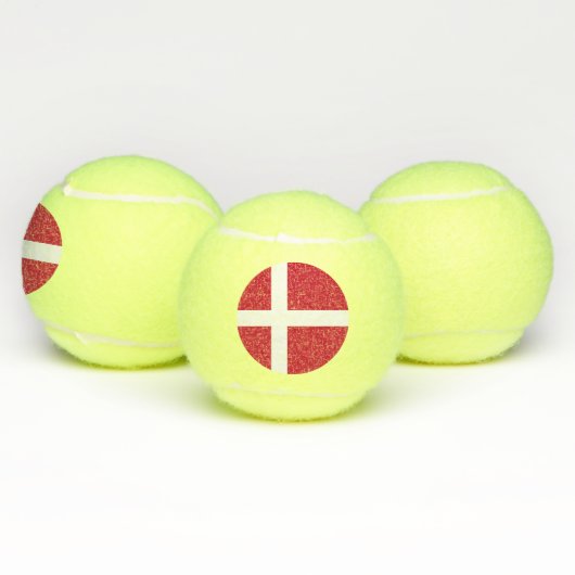 Dänemark Flagge Tennisbälle (Multi)