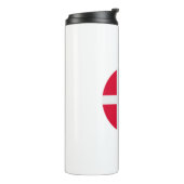 Dänemark Flagge Thermosbecher (Nach links gedreht)