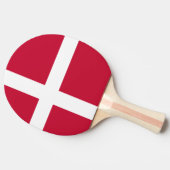 Dänemark Flagge Tischtennis Schläger (Seitenansicht)