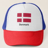 Dänemark Flagge Truckerkappe (Vorderseite)