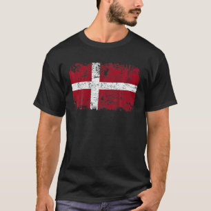 DÄNEMARK Flagge Vintage abgenutzt DÄNEMARK T-Shirt