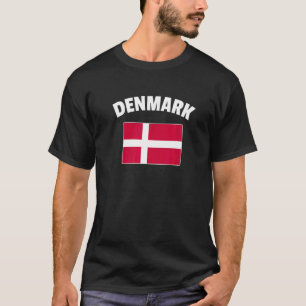 Dänemark-Flagge Vintage Retro Land Dänisch Däne St T-Shirt