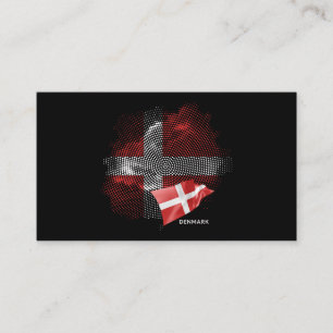 Dänemark-Flagge Visitenkarte