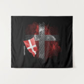 Dänemark-Flagge Wandteppich (Vorderseite (Horizontal))