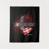 Dänemark-Flagge Wandteppich (Vorderseite)