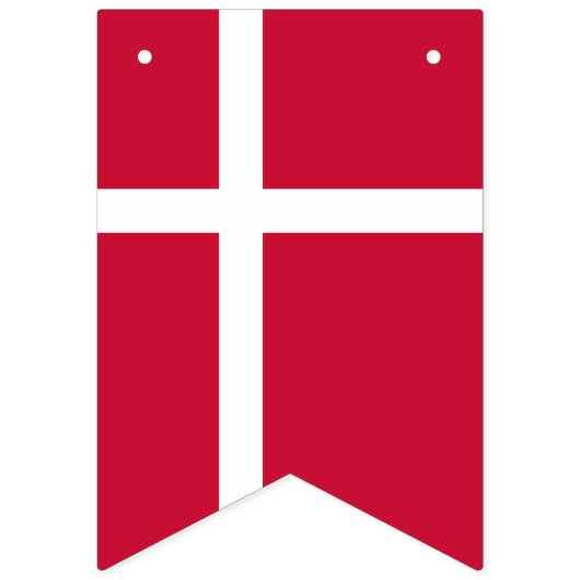 Dänemark-Flagge Wimpelkette (Zweite Fahne)