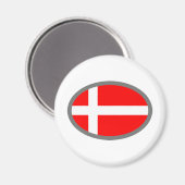 Dänemark Flaggen Cool Design! Magnet (Vorderseite/Rückseite)
