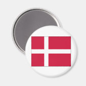 Dänemark Flaggen-Design Magnet (Vorderseite/Rückseite)