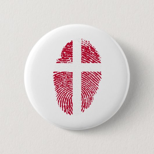 Dänemark Flaggen Fingerprint Land Prix Button (Vorderseite)