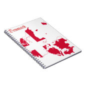 Dänemark-Flaggen-Karte Notizblock (Rechte Seite)