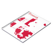 Dänemark-Flaggen-Karte Notizblock (Linke Seite)