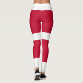 Dänemark Flaggen-Leggings Leggings (Rückseite)
