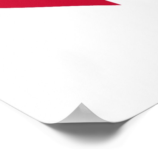 Dänemark Flaggenherz Poster (Ecke)