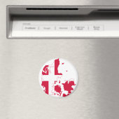Dänemark Flaggenkarte DK Magnet (In Situ (Geschirrspüler))