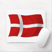 Dänemark Flaggenmousepad Mousepad (Mit Mouse)