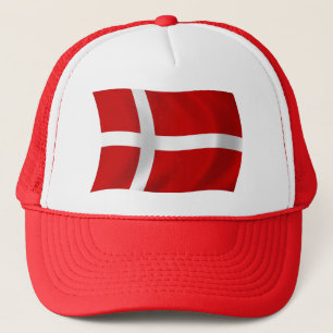 Dänemark-Flaggenmütze Truckerkappe