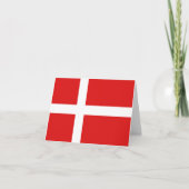 Dänemark Flaggennotecard Karte (Vorderseite)