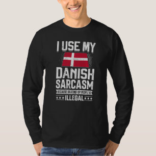 Dänemark Flaggenstaaten für Dänen Männer und Fraue T-Shirt
