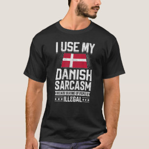 Dänemark Flaggenstaaten für Dänen Männer und Fraue T-Shirt