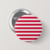 Dänemark-Flaggenstreifen Landesfarbe Muster rot we Button (Vorne & Hinten)