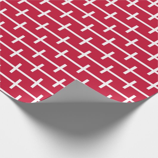 Dänemark-Flaggenwischpapier Geschenkpapier (Ecke)