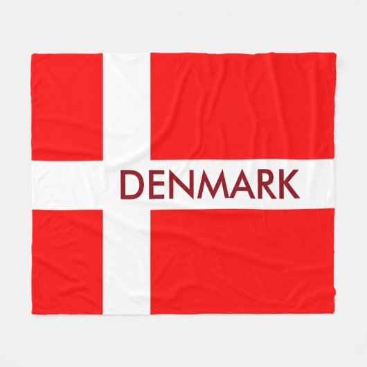 Dänemark Fleece Blanket! (Vorderseite (Horizontal))
