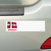 Dänemark Fliegende Flagge MIT Namen Autoaufkleber (Auf Auto)