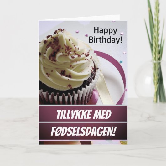 Dänemark Fødselsdagskort Danish Happy Birthday Karte (Vorderseite)
