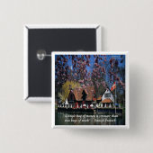 Dänemark Foto & Famous Proverb Button (Vorne & Hinten)