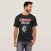 Dänemark Fußball-Ball im Nettoziel Dänischer Fußba T-Shirt (Vorne ganz)