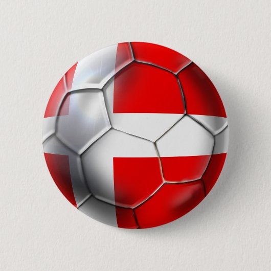 Dänemark-Fußball Button (Vorderseite)