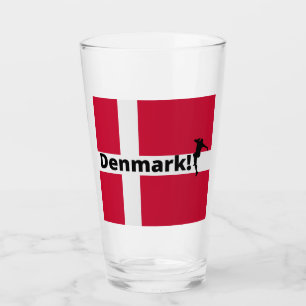 Dänemark Fußball Glas