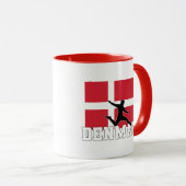 Dänemark Fußball-Nationalmannschaft Tasse (VorderseiteRechts)