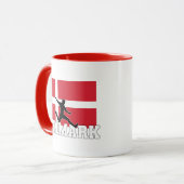 Dänemark Fußball-Nationalmannschaft Tasse (Vorderseite Links)