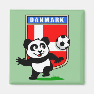 Dänemark-Fußball-Panda Magnet