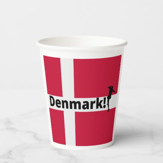 Dänemark Fußball Pappbecher (Rückseite)