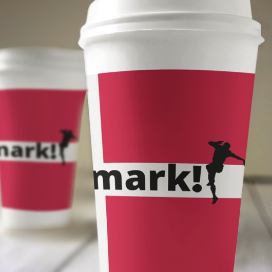 Dänemark Fußball Pappbecher