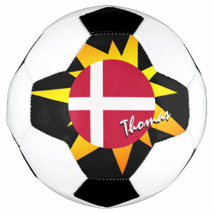 Dänemark Fußball und Dänische Flagge / BANG