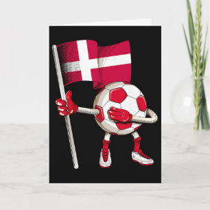Dänemark Fußballtrikot Dänische Flagge Footll Dab  Karte