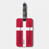 Dänemark Gepäckanhänger (Rückseite vertikal)