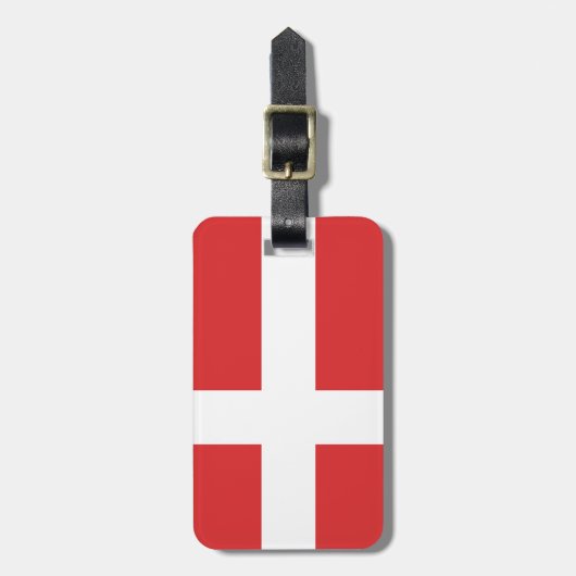 Dänemark Gepäckanhänger (Vorderseite vertikal)