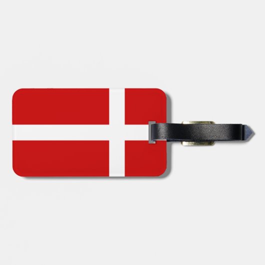Dänemark Gepäckanhänger (Rückseite horizontal)